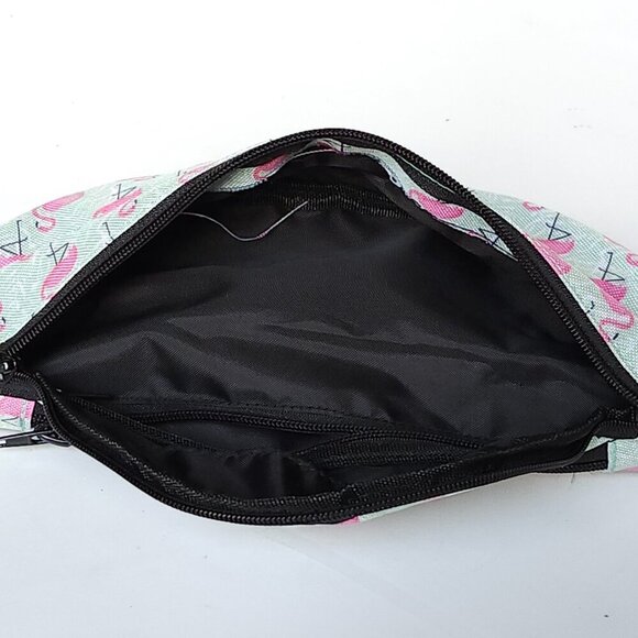 FUN FLAMINGO PRINT FANNY PACK Fanny Factory Waist Bag BNWOT - Picture 4 of 6